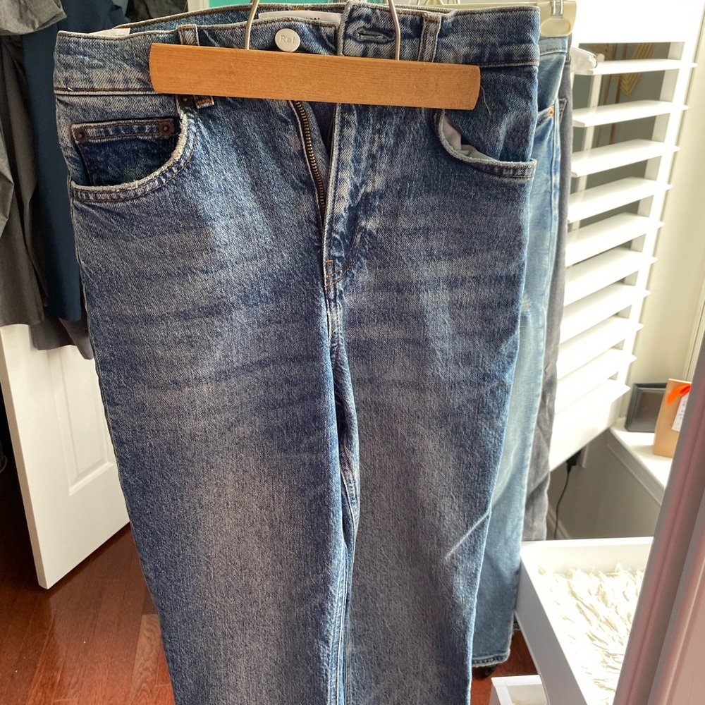 Reformation Denim in Style Liza Ultra High Rise Slim Straight Jeans